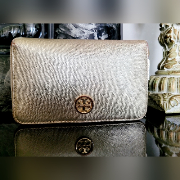 Tory Burch Gold Wallet - Picture 1 of 16